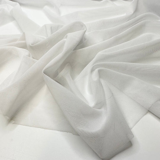 Stiff Egg Whites - Mesh Poly/Spandex Knit - Light White/Grey - 3M Bundle