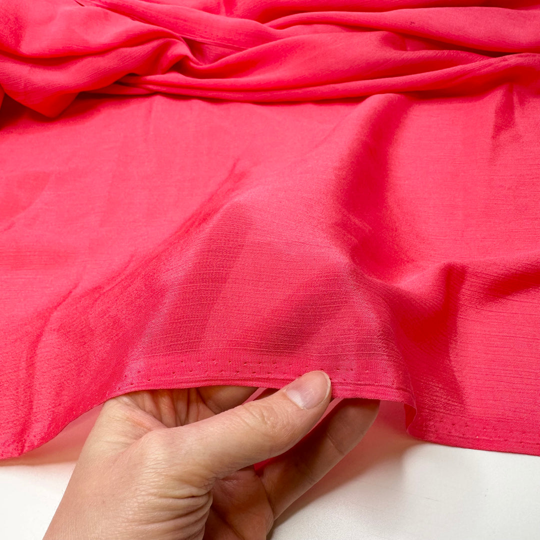 Crazy Food Colouring - Chiffon Polyester Blend Woven - Red/Pink - 2.4M Bundle