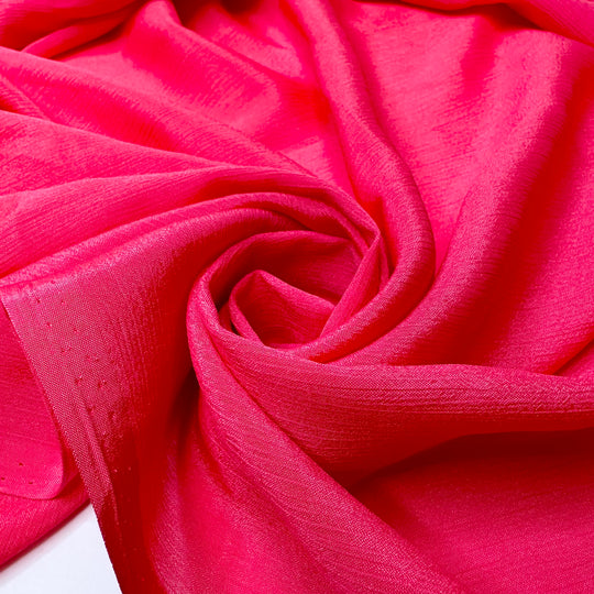 Crazy Food Colouring - Chiffon Polyester Blend Woven - Red/Pink - 2.4M Bundle