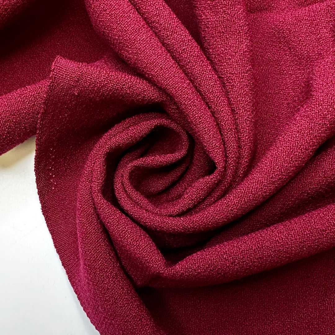 The Pie Of The Beholder - Made In England Worsted Wool Blend Woven - Pink/Fuchsia - 2M Bundle