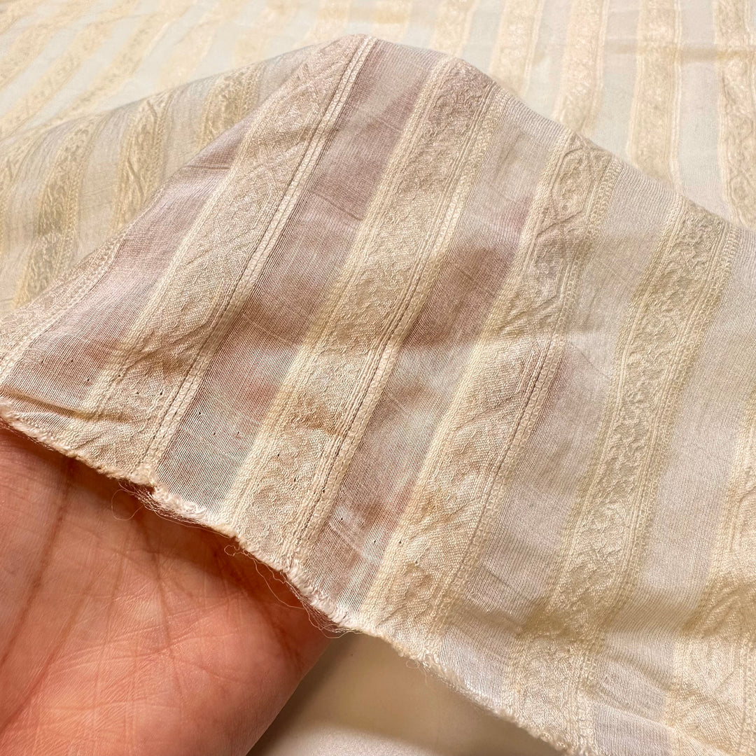 Taste Testing The Cake Batter - Poly/Cotton Woven - Cream Stripes - 3.15M Bundle
