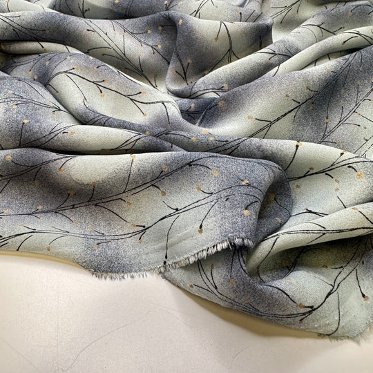 UB - Misty Mountain Morning - Polyester Blend Woven - Blue Multi Floral - 1.4M Bundle