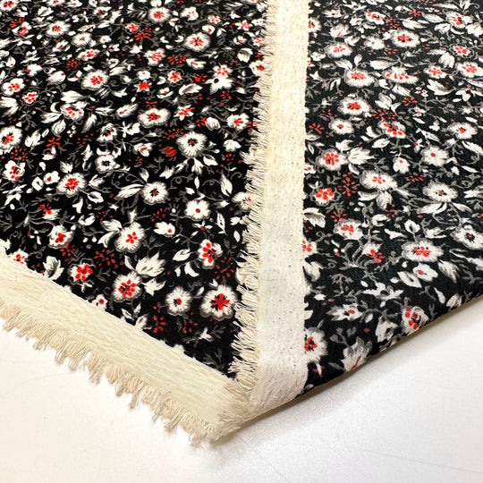 UB - Midnight In The Garden - Crepe Poly Woven - Black Multi Floral - 1.45M Bundle