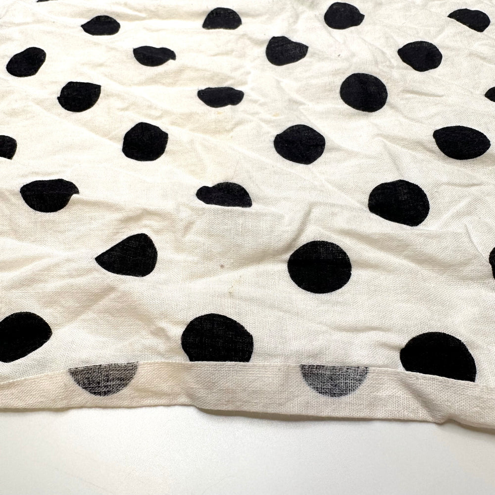 UB - Cruellas Ready To Wear Collection - Cotton Blend Woven - Black/White Polka Dots - 1.45M Bundle