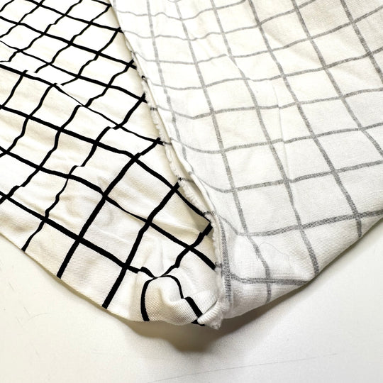 UB - Virtual Reality - Synthetic Blend Knit - Black/White Grid - 4M Bundle