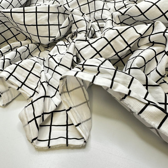 UB - Virtual Reality - Synthetic Blend Knit - Black/White Grid - 4M Bundle