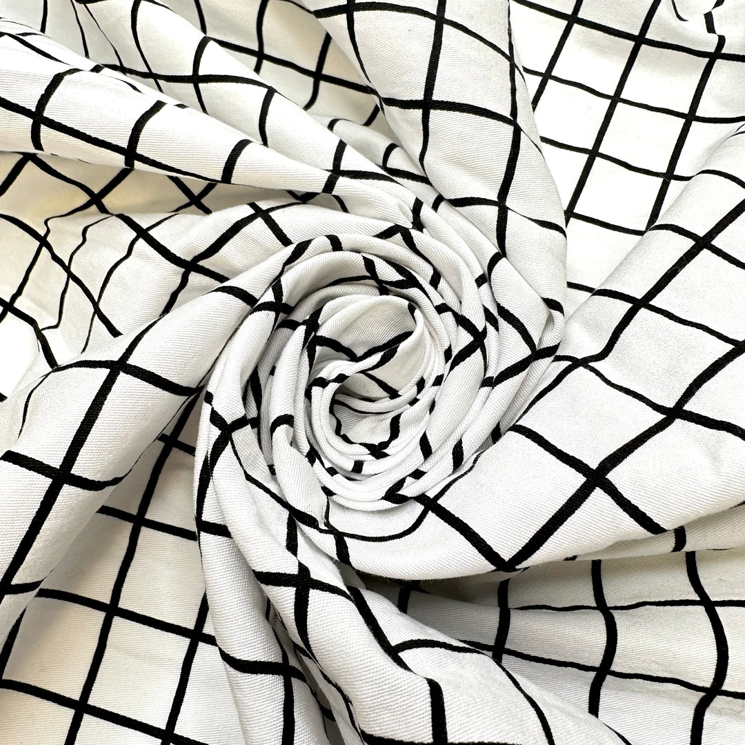 UB - Virtual Reality - Synthetic Blend Knit - Black/White Grid - 4M Bundle