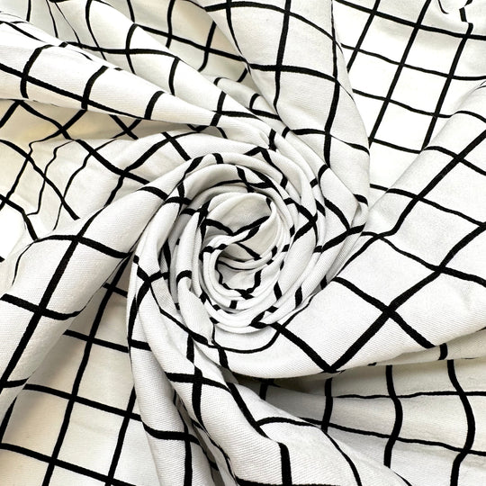 UB - Virtual Reality - Synthetic Blend Knit - Black/White Grid - 4M Bundle