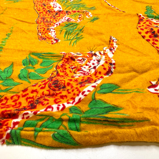 UB - On The Prowl - Flanelette Cotton Woven - Dark Yellow Multi Animal Print - 1.5M Bundle