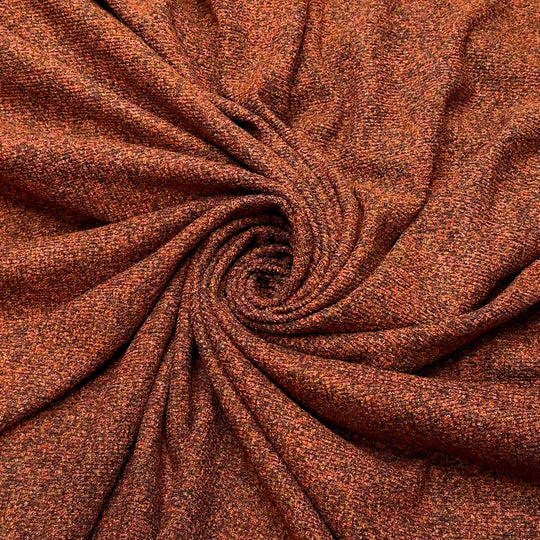 Forest Soil - Polyester Blend Knit - Orange/Brown - 3.1M Bundle