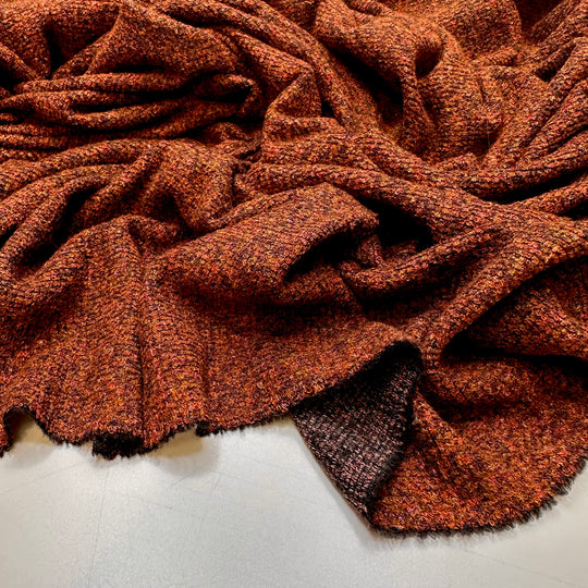 Forest Soil - Polyester Blend Knit - Orange/Brown - 3.1M Bundle