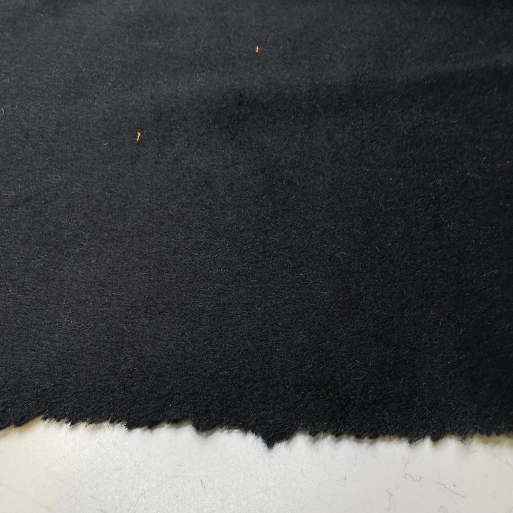 Warm Vintage Winter Coat - Wool/Acrylic Woven - Black Geometric Floral - 1.6M Bundle