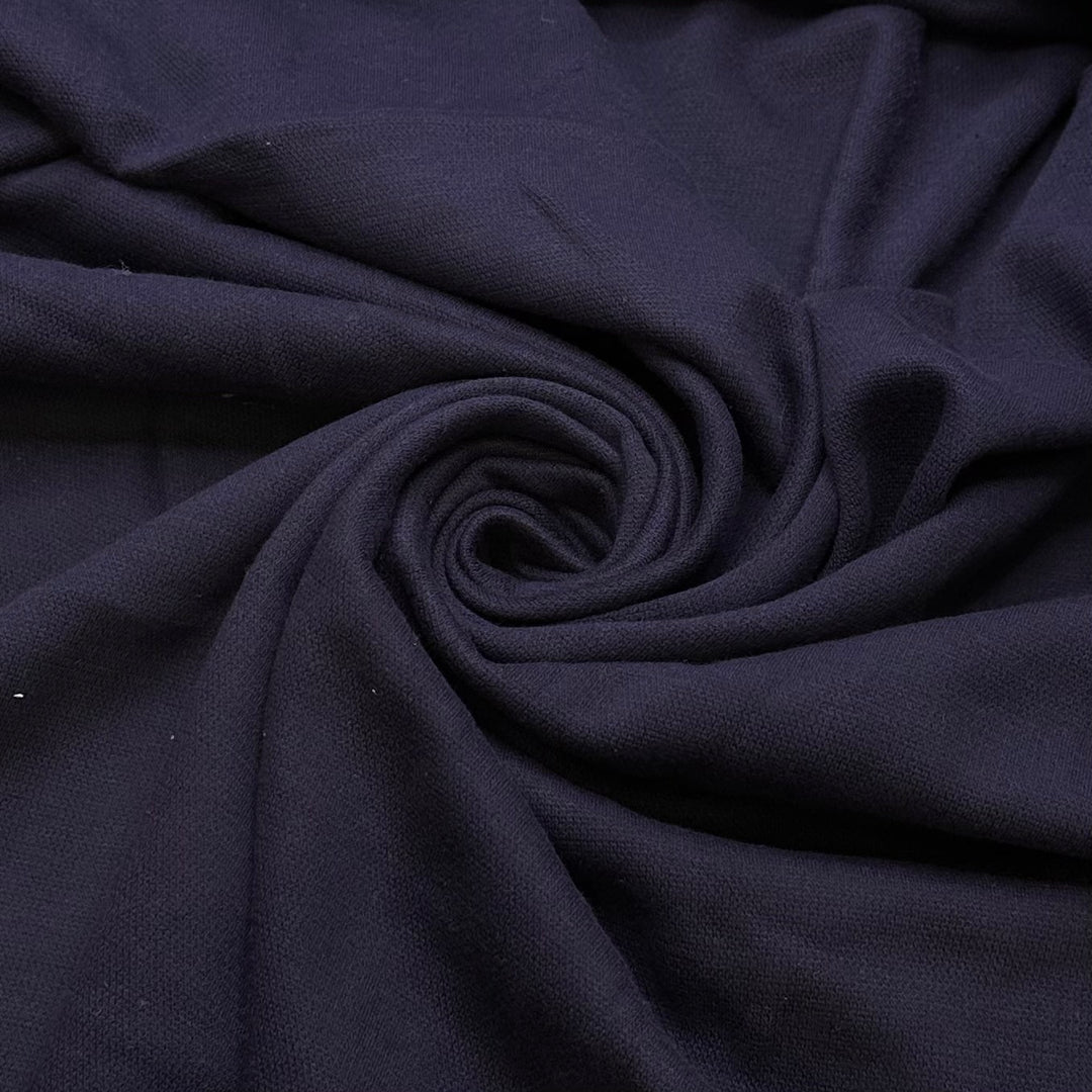 Patchwork Hoodie - Rib Knit Cotton Blend Knit - Navy - 1.4M Bundle