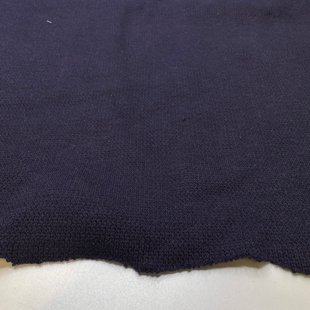 Patchwork Hoodie - Rib Knit Cotton Blend Knit - Navy - 1.4M Bundle