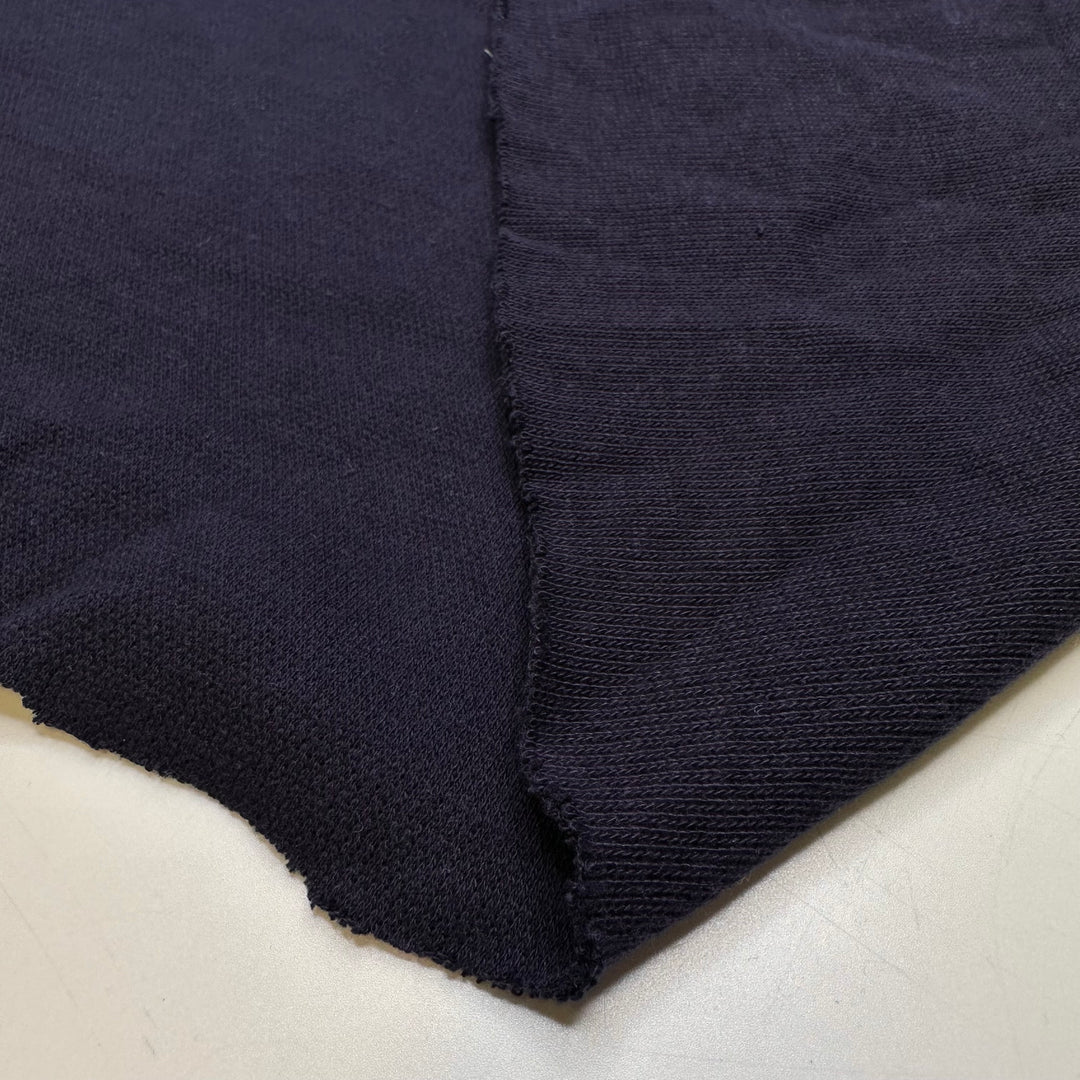 Patchwork Hoodie - Rib Knit Cotton Blend Knit - Navy - 1.4M Bundle