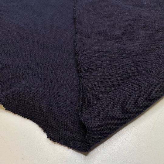 Patchwork Hoodie - Rib Knit Cotton Blend Knit - Navy - 1.4M Bundle