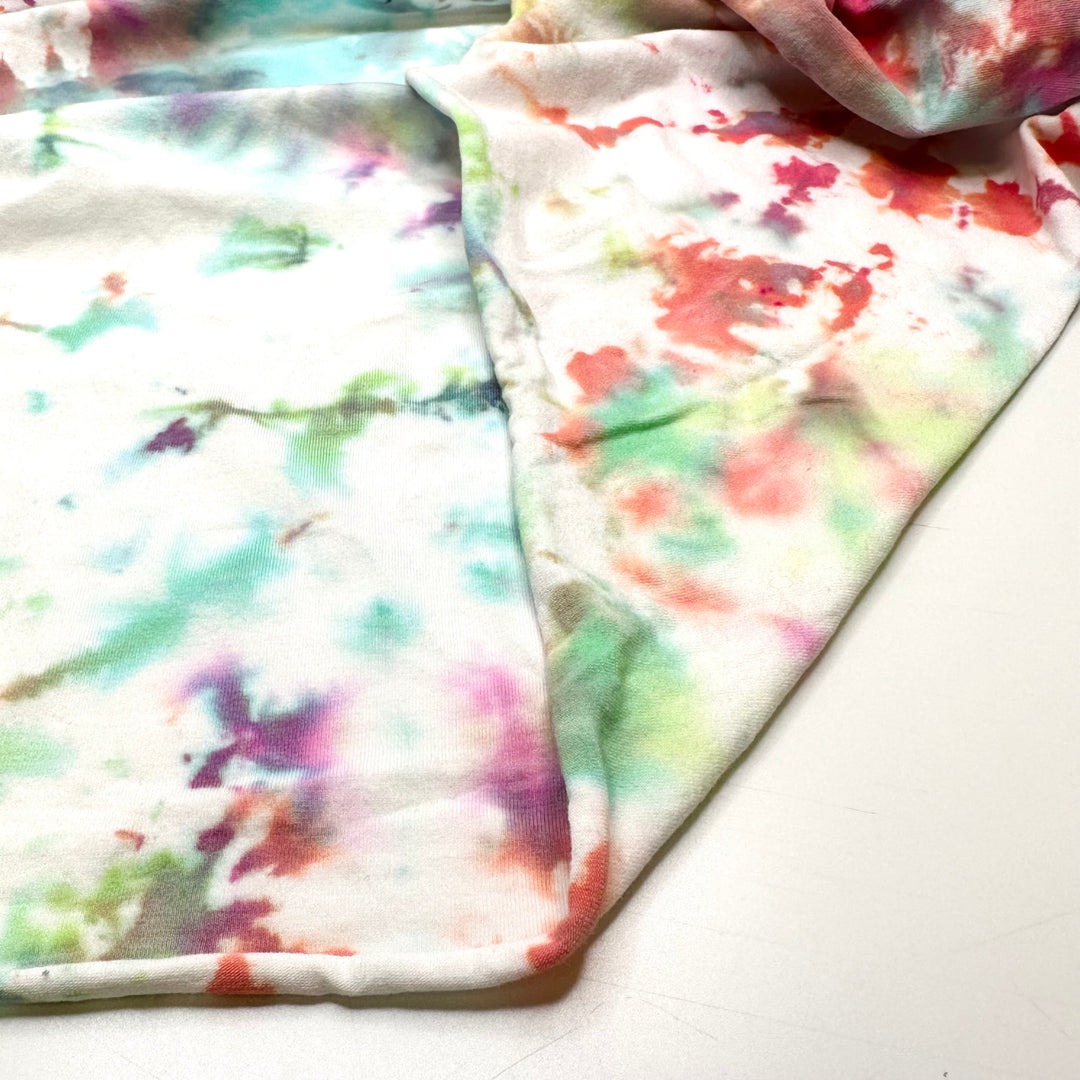 Art Attack - Jersey Cotton Blend Knit - Multi Multicoloured Tie Dye - 1.3M Bundle