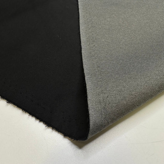 Shark Silhouette - Baby Scuba Polyester Blend Knit - Grey/Black - 1.5M Bundle