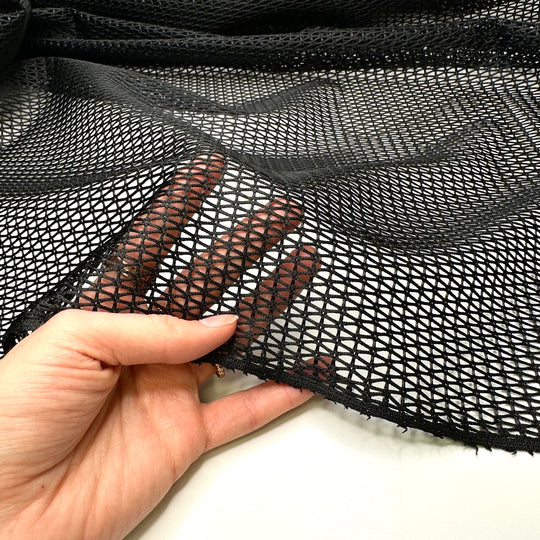 Holy Moly - Polyester Blend Woven - Black - 2M Bundle