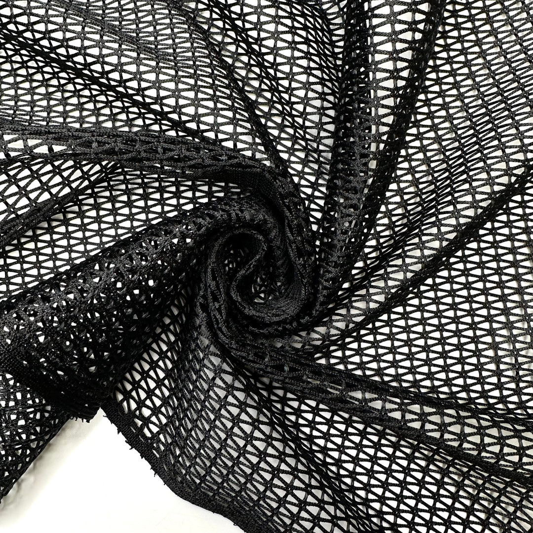 Holy Moly - Polyester Blend Woven - Black - 2M Bundle