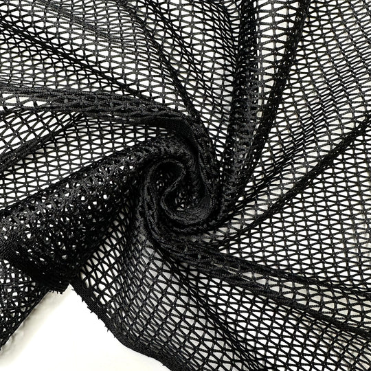 Holy Moly - Polyester Blend Woven - Black - 2M Bundle