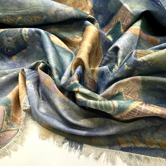 Vintage Hand Me Downs - Satin Finish Poly Woven - Multi Abstract - 2.8M Bundle