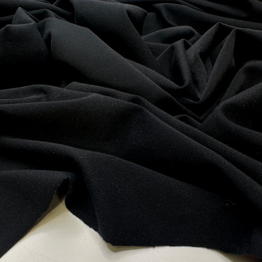 Turning Old Clothes Into Something New - Polyester Blend Knit - Black - 1.5M Bundle