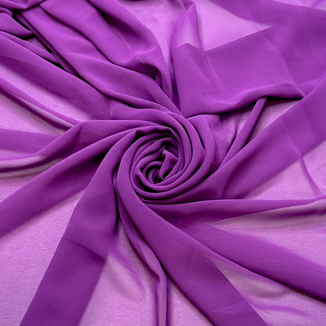 UB - Violets For My Love - Polyester Blend Woven - Purple - 2.1M Bundle