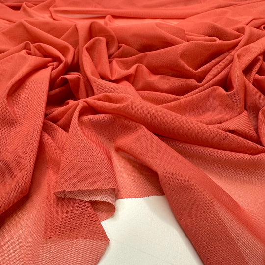 Adding Stretchy Parts - Mesh Poly/Spandex Knit - Coral - 3.4M Bundle