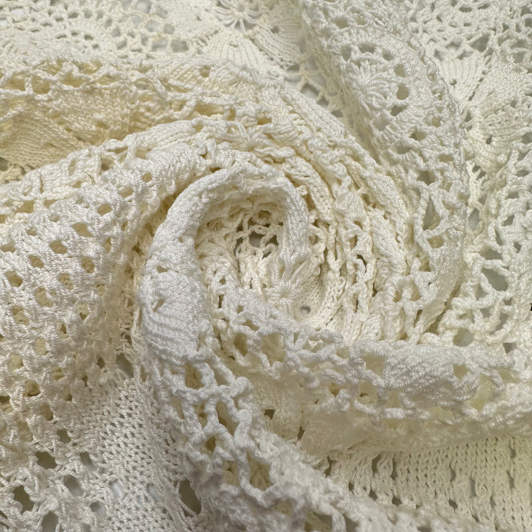 Remodeling My Favourite Chair - Crochet Cotton Blend Knit - Cream - 1.25M Bundle