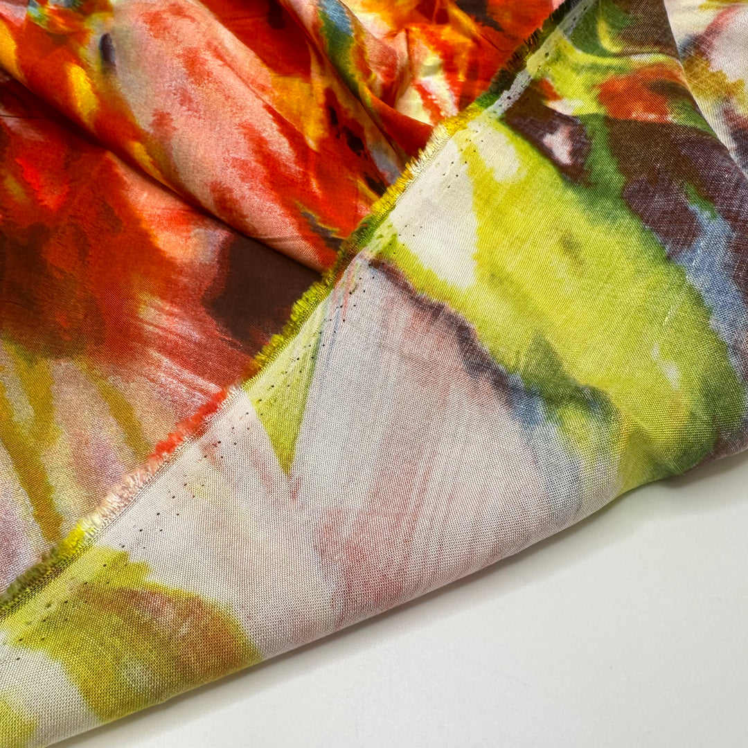 Squinting At The Painting - Rayon Woven - Multi Abstract - 1.25M Bundle