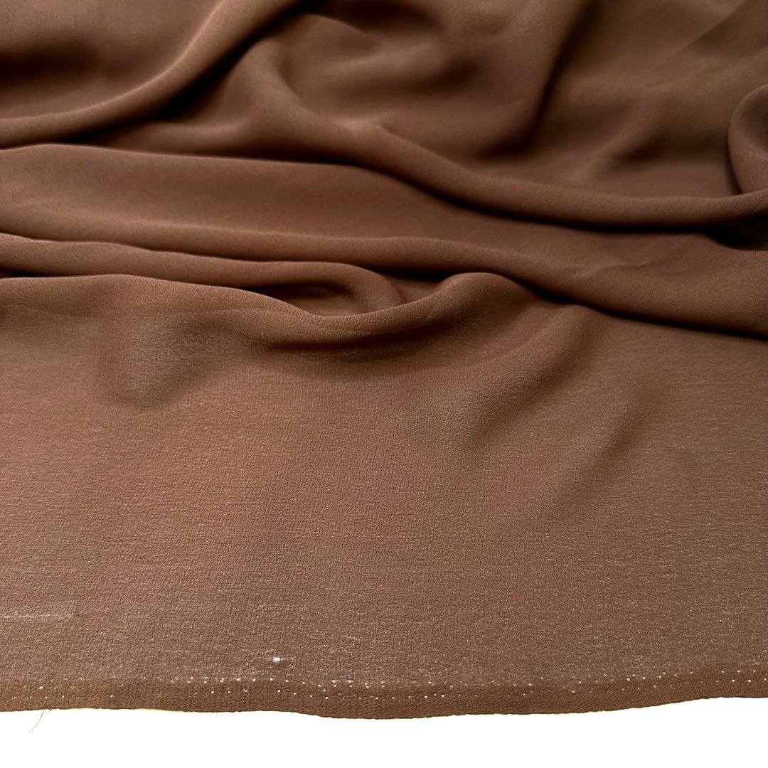 Floats Like A Cape In The Wind - Crepe Poly Woven - Brown - 2.6M Bundle