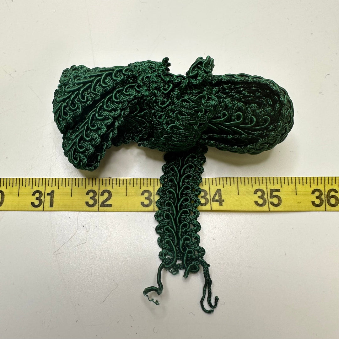 ¾" (19mm) Braided Trim - Dark Green - 1.3M Bundle - True Deadstock supplies Fabric by private - Sustainable Textile | FABCYCLE