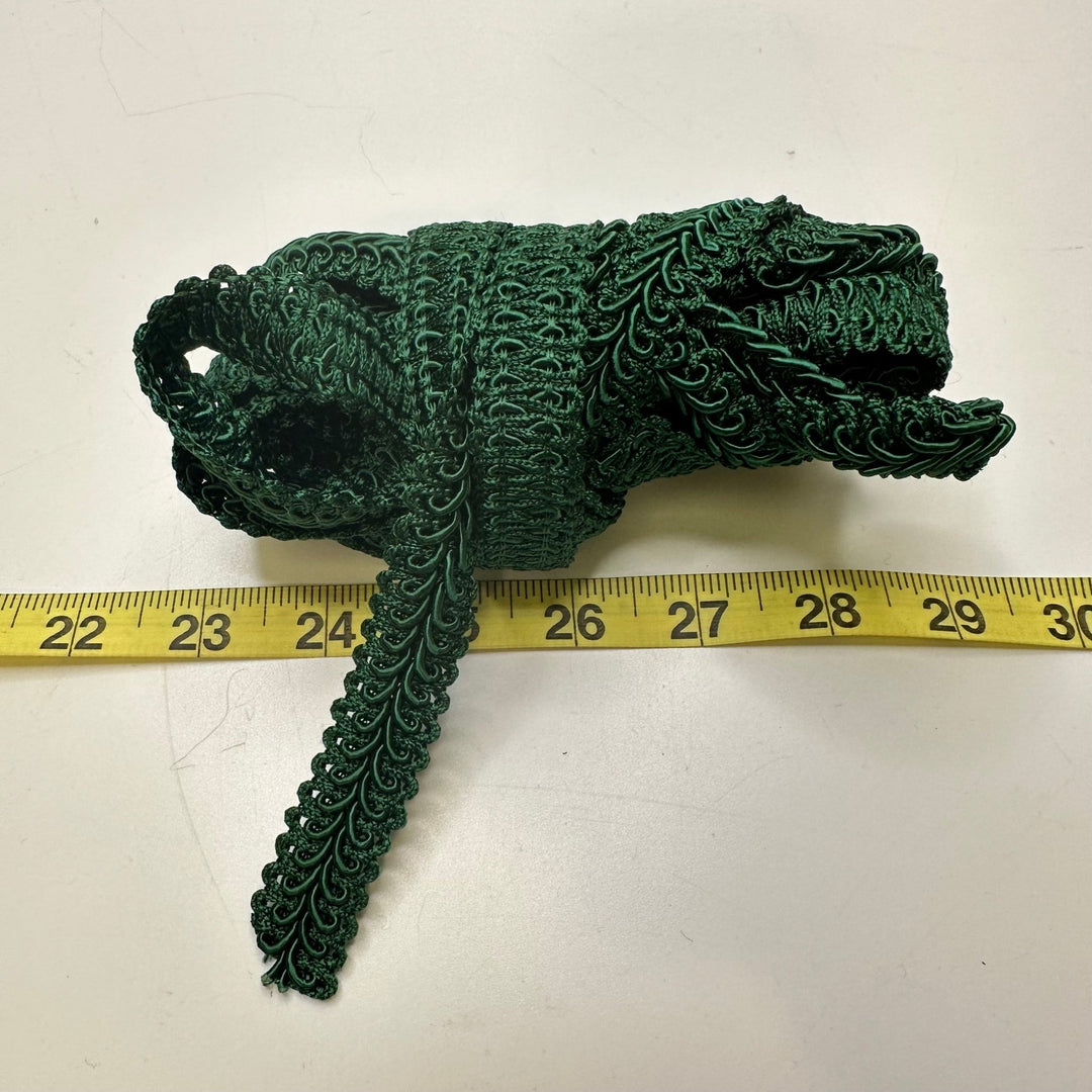 ¾" (19mm) Braided Trim - Dark Green - 4M Bundle - True Deadstock supplies Fabric by private - Sustainable Textile | FABCYCLE