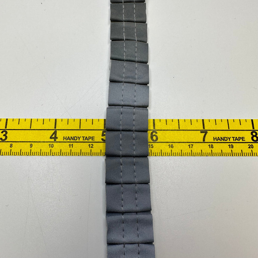 ¾" (19mm) Reflective Stretchy Tape Trim - Silver - 0.9M Bundle - True Deadstock supplies Fabric by private - Sustainable Textile | FABCYCLE