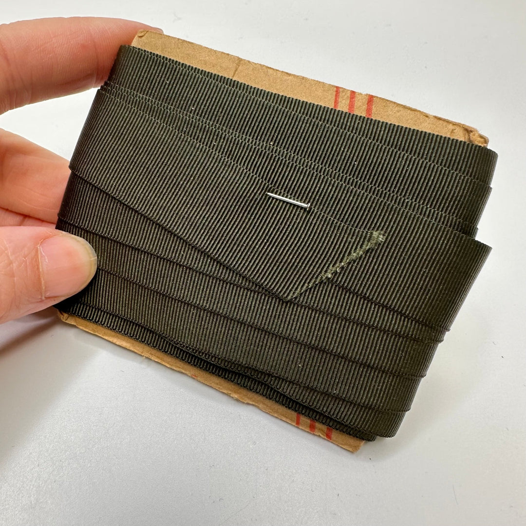 ¾" (19mm) Ribbon Trim - Dark Green - 5M Bundle - True Deadstock supplies Fabric by private - Sustainable Textile | FABCYCLE