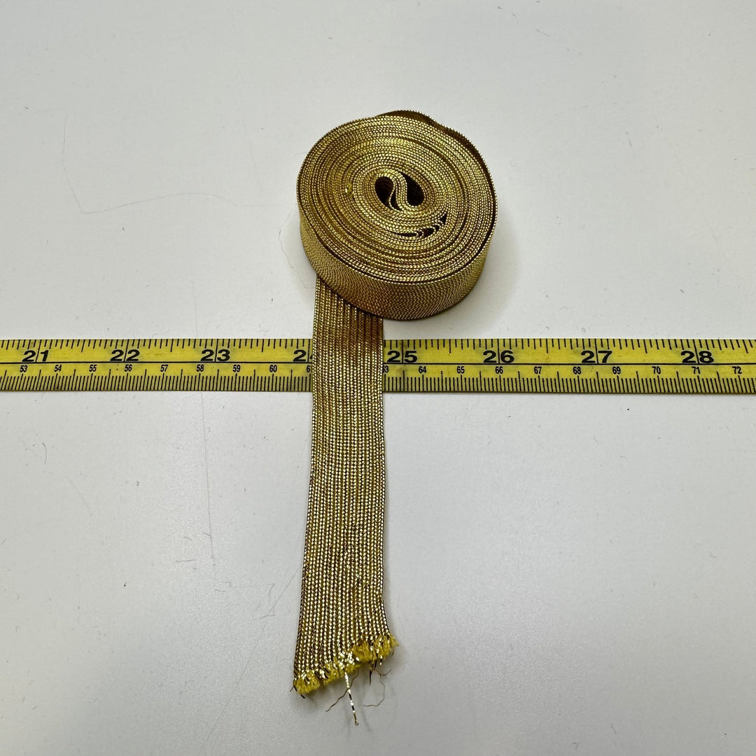 ¾" (19mm) Tape Trim - Gold - 4M Bundle - True Deadstock supplies Fabric by private - Sustainable Textile | FABCYCLE