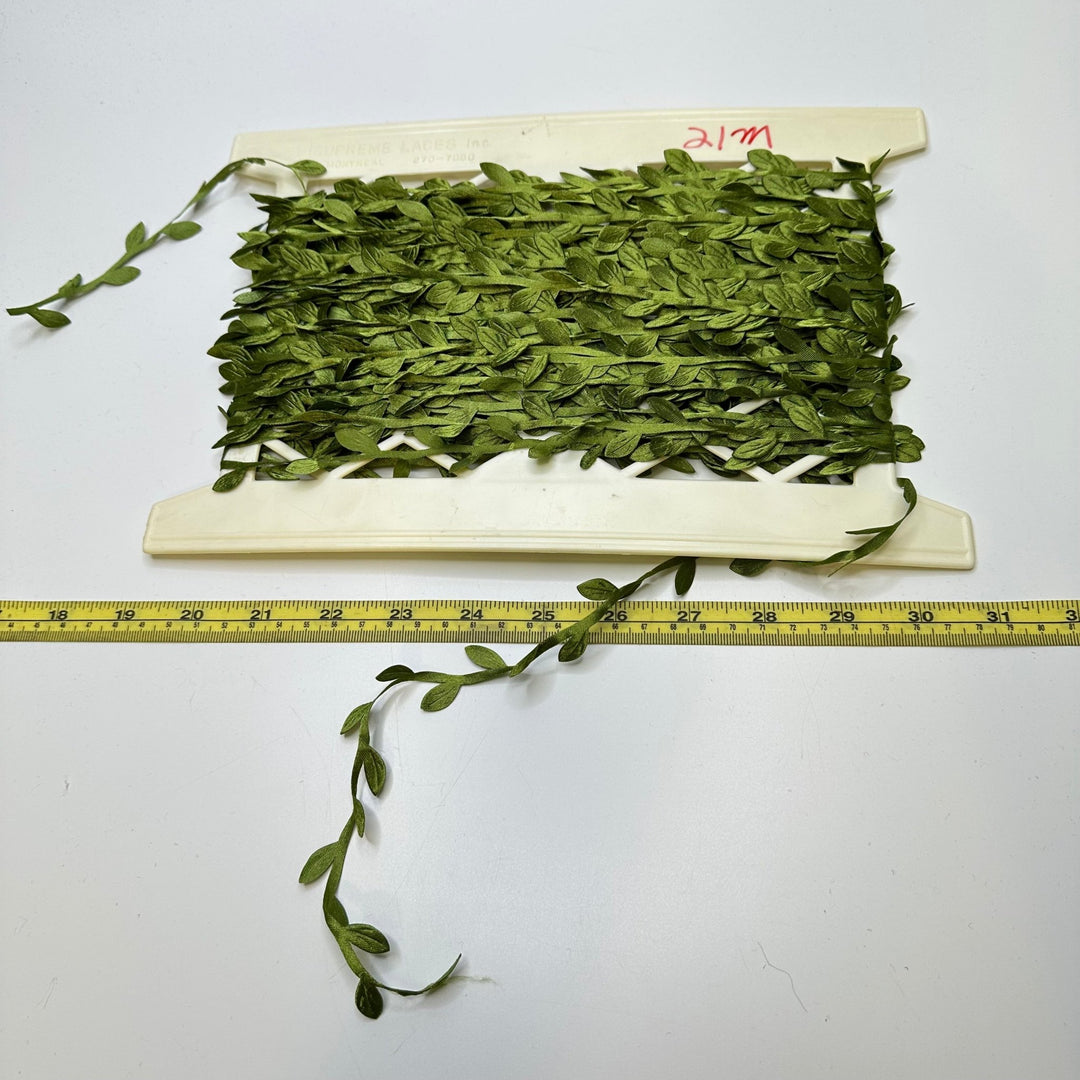 ¾" (19mm) Tape Trim - Green - Roll - True Deadstock supplies Fabric by private - Sustainable Textile | FABCYCLE