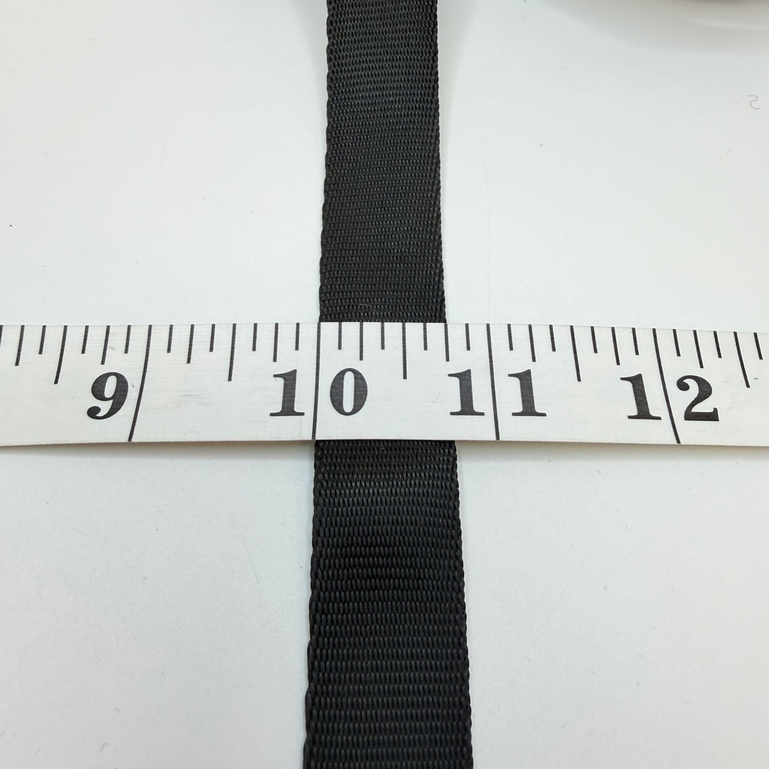 ¾" (19mm) Webbing Trim - Black - 1.35M Bundle - True Deadstock supplies Fabric by private - Sustainable Textile | FABCYCLE