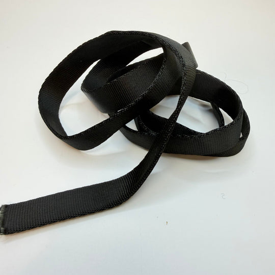 ¾" (19mm) Webbing Trim - Black - 1.35M Bundle - True Deadstock supplies Fabric by private - Sustainable Textile | FABCYCLE