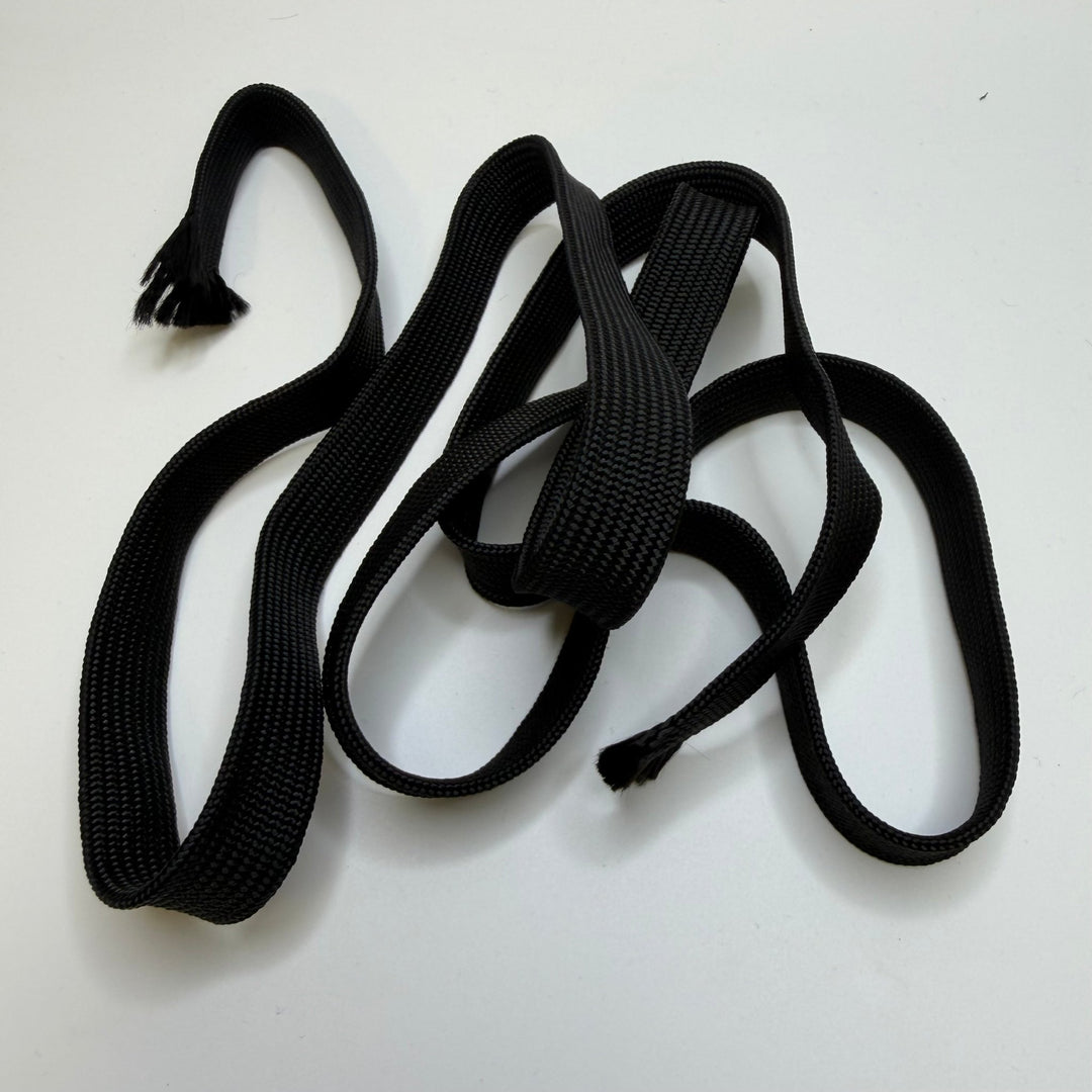¾" (19mm) Webbing Trim - Black - 1.5M Bundle - True Deadstock supplies Fabric by private - Sustainable Textile | FABCYCLE