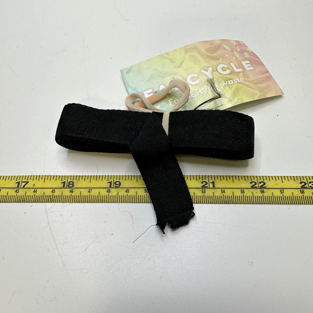 ¾" (19mm) Webbing Trim - Black - 1.8M Bundle - True Deadstock supplies Fabric by private - Sustainable Textile | FABCYCLE