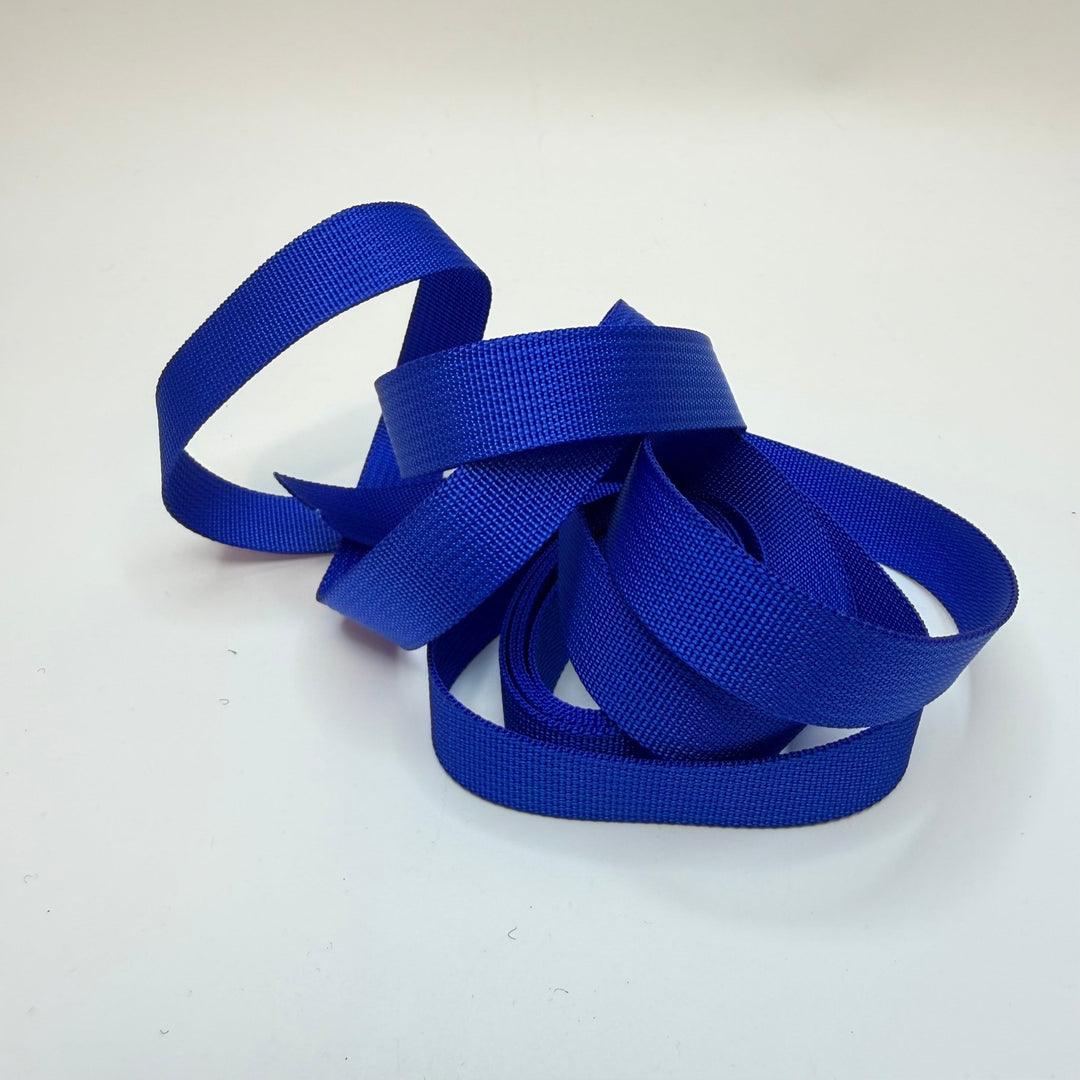 ¾" (19mm) Webbing Trim - Blue - 2M Bundle - True Deadstock supplies Fabric by private - Sustainable Textile | FABCYCLE