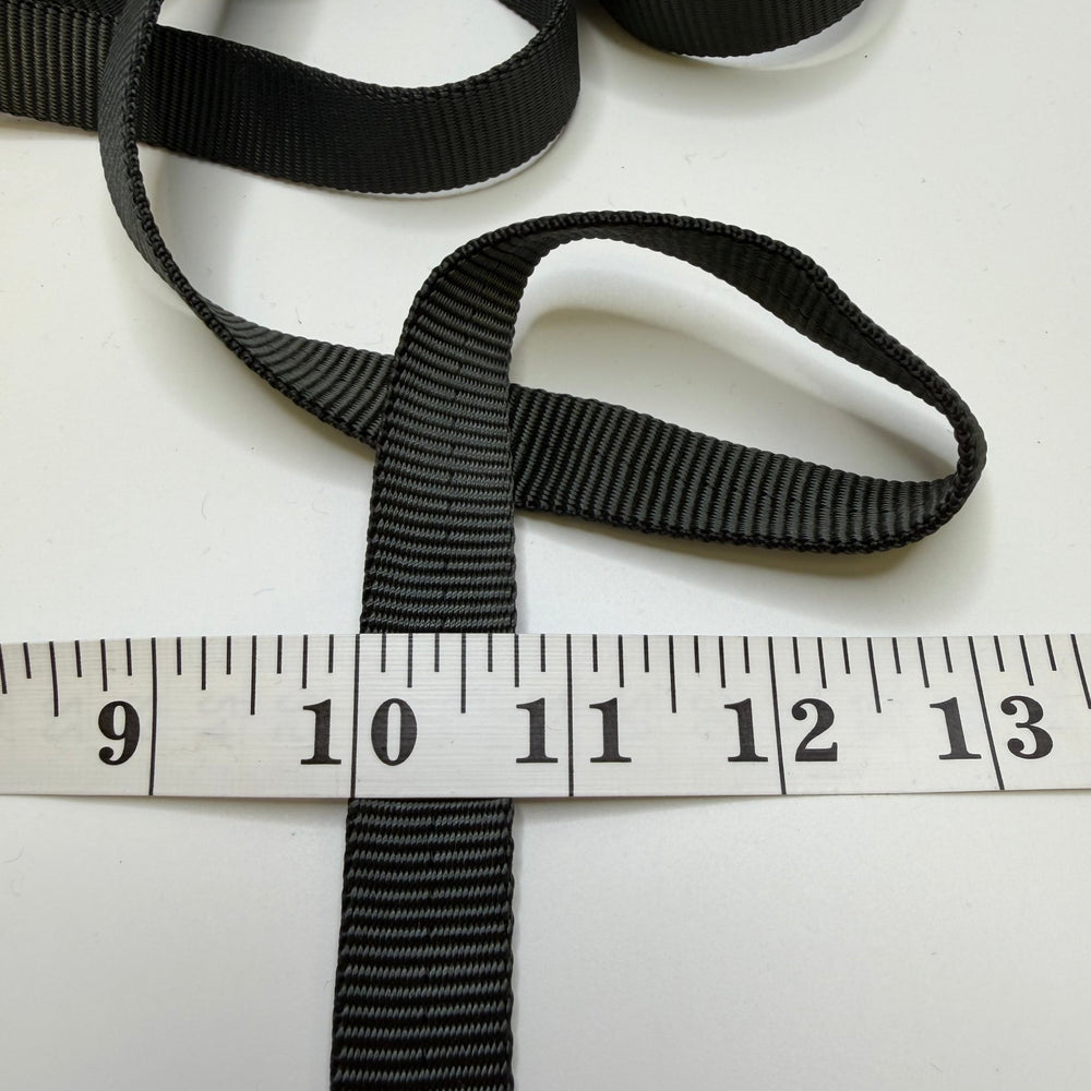 ¾" (19mm) Webbing Trim - Dark Grey - 3.5M Bundle - True Deadstock supplies Fabric by private - Sustainable Textile | FABCYCLE