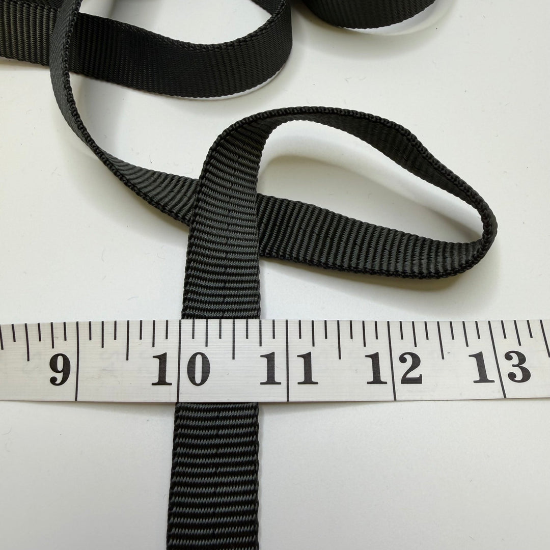 ¾" (19mm) Webbing Trim - Dark Grey - 3.5M Bundle - True Deadstock supplies Fabric by private - Sustainable Textile | FABCYCLE
