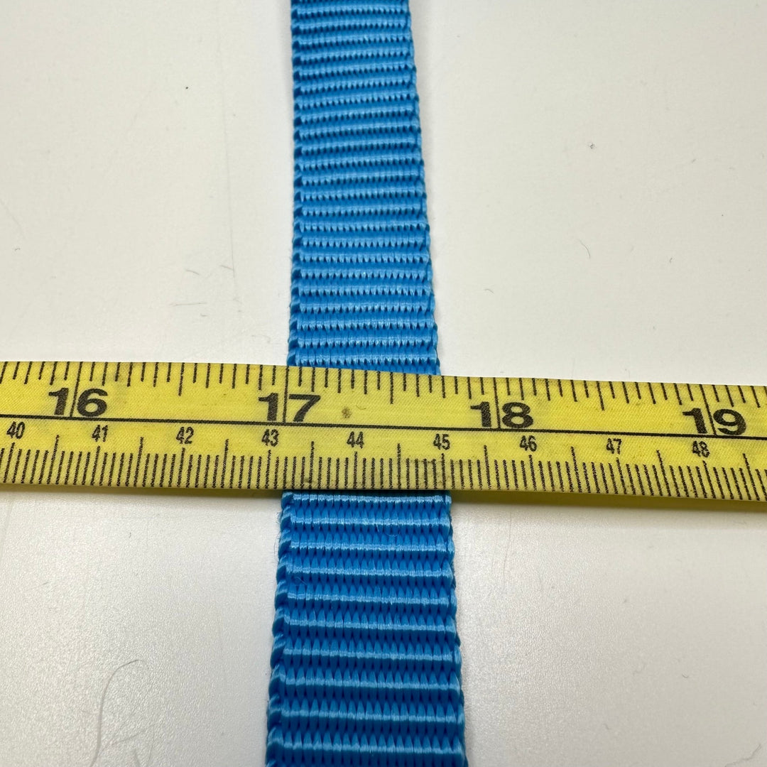 ¾" (19mm) Webbing Trim - Light Blue - 3.9M Bundle - True Deadstock supplies Fabric by private - Sustainable Textile | FABCYCLE