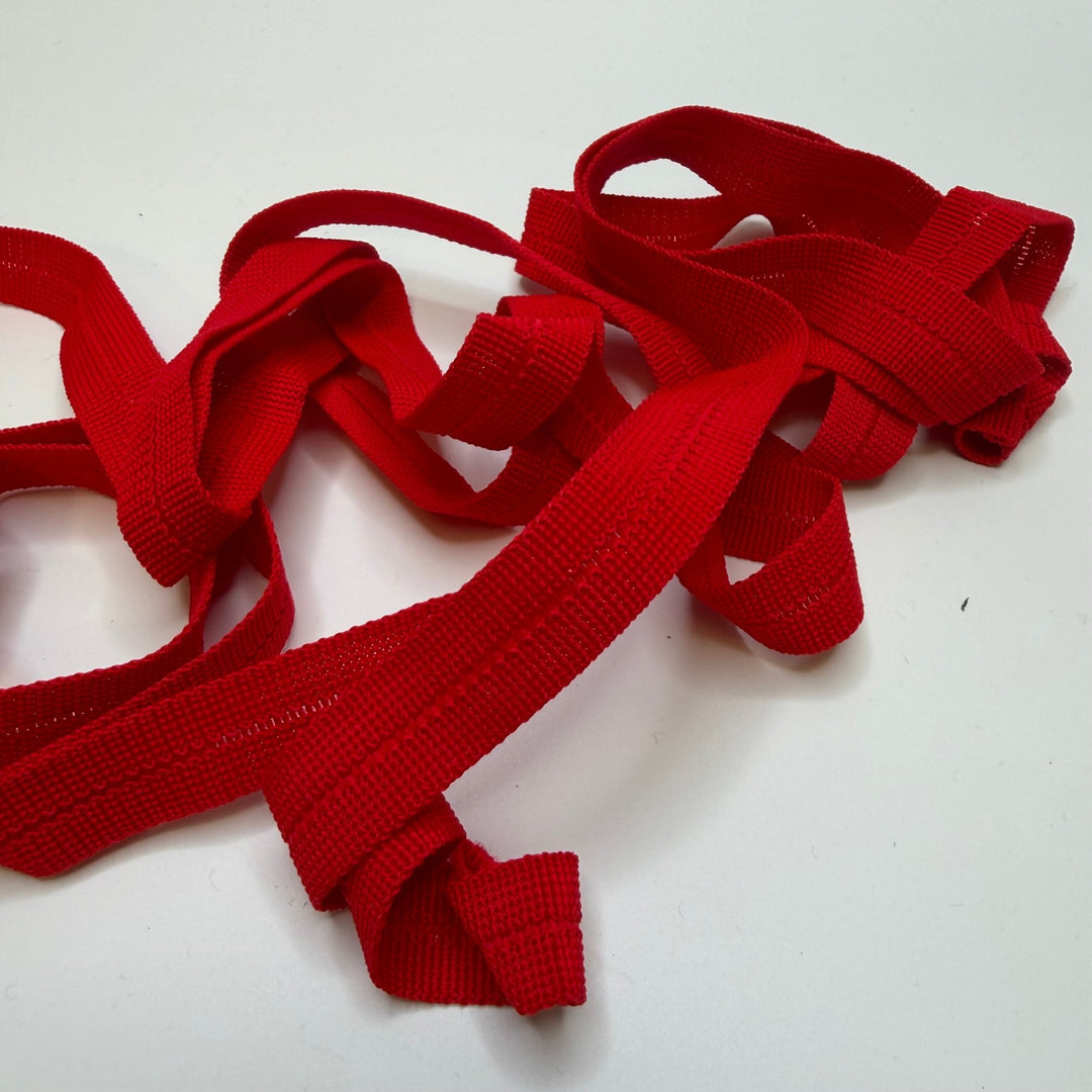¾" (19mm) Webbing Trim - Red - 3.1M Bundle - True Deadstock supplies Fabric by private - Sustainable Textile | FABCYCLE