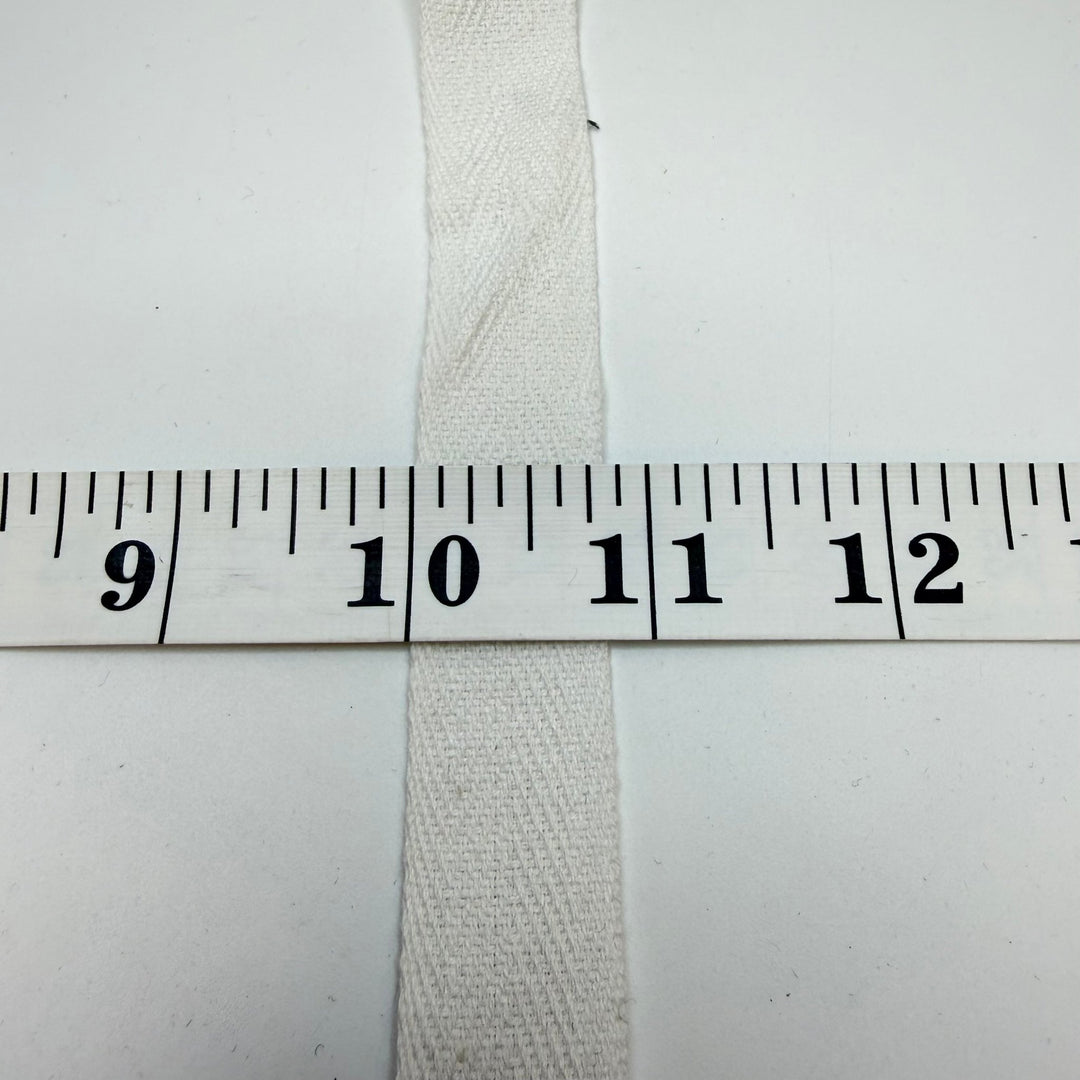¾" (19mm) Webbing Trim - White - 2M Bundle - True Deadstock supplies Fabric by private - Sustainable Textile | FABCYCLE