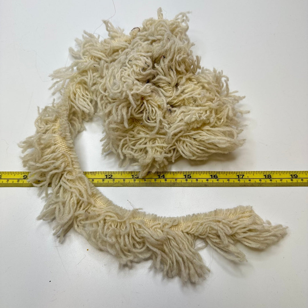 2" (51mm) Fringe Tape Trim - Cream - 1.3M Bundle - True Deadstock supplies Fabric by private - Sustainable Textile | FABCYCLE