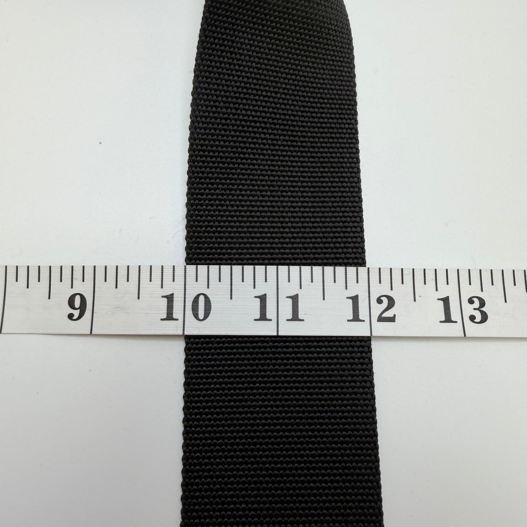 2" (51mm) Webbing Trim - Black - 1.6M Bundle - True Deadstock supplies Fabric by private - Sustainable Textile | FABCYCLE